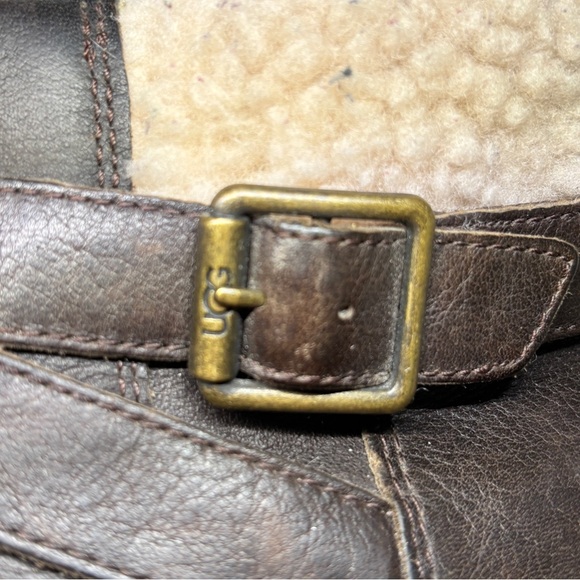 UGG women’s waterproof leather ankle boots with shearling lining women’s size 9 - Picture 11 of 14